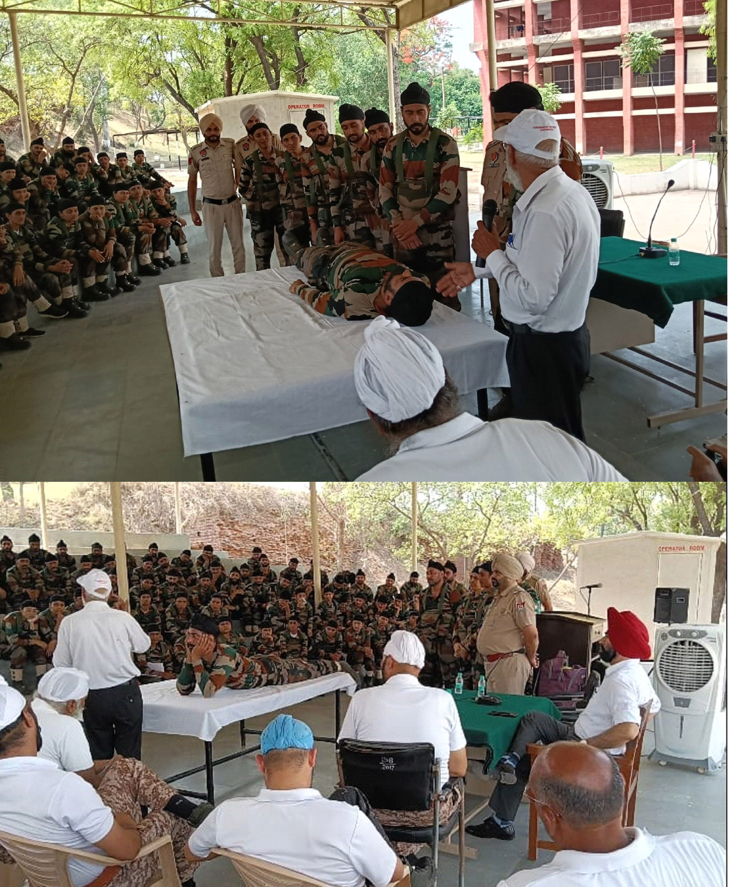 Commandos given Civil Defense First Aid CPR training.    
